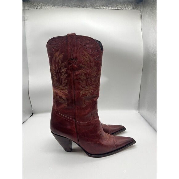 Lucchese Shoes - Charlie 1 Horse Lucchese Women's Red Brazilian Leather Western  Size 8  B